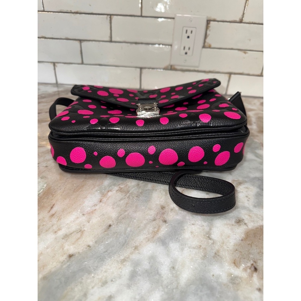 Louis Vuitton x Yayoi Kusama Pochette Metis Black Pink Infinity Dots M46395 - Picture 5 of 16